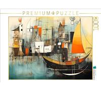 Puzzle · Brise Marine Urbaine | Une exploration abstraite des espaces de pensée créatifs · 1000 pièces · Format assemblé 64 × 48 cm · CALVENDO Puzzle