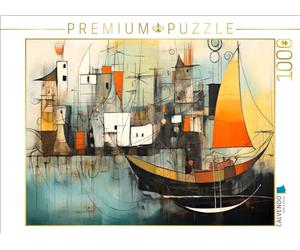 Puzzle · Brise Marine Urbaine | Une exploration abstraite des espaces de pensée créatifs · 1000 pièces · Format assemblé 64 × 48 cm · CALVENDO Puzzle