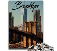 Puzzle Brooklyn 1000 pièces pour Adultes et Adolescents, Jouets éducatifs, Jeux Anti-Stress, Cadeaux du Père Noël Secret pour Les Enfants de 14 Ans et Plus (1000 pièces, 50x75cm)