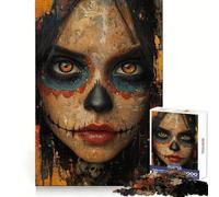 Puzzle Brown Eyes of The Dead 1000 pièces pour Adolescents,développe la réflexion,Offre Un Divertissement léger et des Bords Nets, (38x26cm)