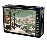 Puzzle Brueghel Le Vieux Chasseurs dans la Neige 1000 pieces Bleu G