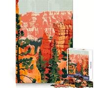 Puzzle Bryce Canyon Nature Art pour Adultes,1000 pièces,activité de Loisirs et de Bien-être cérébral, pour Un Anniversaire (38x26cm)