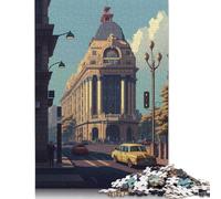 Puzzle Bucarest 02 pixels de 500 pièces pour adultes et adolescents - Puzzle pour adultes - Casse-tête pour adultes - 500 pièces (52 x 38 cm)