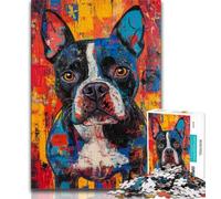 Puzzle Bull Terrier pour Adolescents 1000 pièces, Jeu éducatif, Jouet de défi, idéal comme Cadeau pour Toute la Famille (75x50cm)