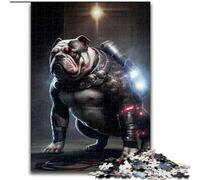Puzzle Bulldog 1000 pièces en Carton, Jeu interactif Familial, Casse-tête, Jouet éducatif 1000 pièces(26x38cm)