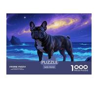 Puzzle Bulldog françaisge Composé De 1000 Pièces pour Adultes,Cosmic Côte Un Jeu De Dexérité Très Difficile Puzzle D'intelligence 70x50cm/1000pcs