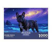 Puzzle Bulldog françaisge De 1000 Pièces pour Adultes,Cosmic Côte Un Jeu De Dexérité Très Difficile Puzzle Éducatif Aux Défis 38x26cm/1000pcs