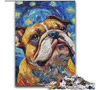 Puzzle Bulldog Night Sky pour Adolescents 2000 pièces, stimule Le Cerveau, stimule la Patience, stimule Les Sens, Jeu de défi Unique (70x100cm)