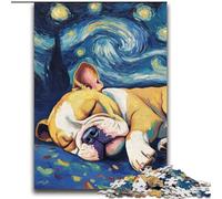 Puzzle Bulldog Night Sky pour Adultes et Adolescents, 2000 pièces, activités familiales Amusantes à la Maison, Cadeau d'anniversaire, Cadeau de Voyage (70x100cm)