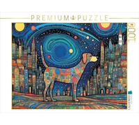 Puzzle · Bunter Hund - Les rêves sont colorés et Parfois très Proches | Puzzle délicieusement loufoque d'un chien coloré · 1000 pièces · Format assemblé 64 × 48 cm · CALVENDO Puzzle