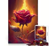 Puzzle Burning Love V 1000 pièces Pensée Claire,détente et Calme Bords précis Cadeau de Noël Chic (38x26cm)