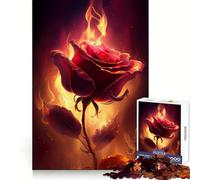 Puzzle Burning Love V pour Adultes,1000 pièces,Sharp Memory,détente silencieuse,Bords Nets,Cadeau d'anniversaire (38x26cm)