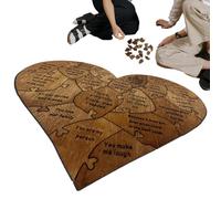 Puzzle cadeau d'anniversaire en bois | 2024 Puzzle en forme de coeur pour adultes - Raisons pour lesquelles Signe de la pièce de puzzle d'amour, puzzles de la Saint-Valentin, puzzles