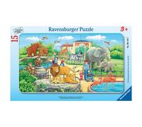 Puzzle Cadre 15 Pièces - Aventure au Zoo pour Enfants