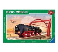 Ravensburger - Puzzle Enfants - Cadre 15 pièces - Locomotive à Vapeur/BRIO - pour Enfants Fille ou garçon dès 3 Ans - Puzzle de qualité supérieure - Carton épais et résistant - BRIO - 05599