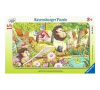 Ravensburger – Puzzle cadre 15 pièces – Les Animaux du Jardin – Dès 3 ans – Carton épais – 05661