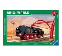 Ravensburger - Puzzle Enfants - Cadre 15 pièces - Locomotive à Vapeur/BRIO - pour Enfants Fille ou garçon dès 3 Ans - Puzzle de qualité supérieure - Carton épais et résistant - BRIO - 05599