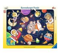 Puzzle cadre 40 pièces : Les animaux dans l'espace Ravensburger G
