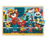 Puzzle Cadre En Bois - Puzzlo Music - 35 Pièces