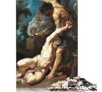 Puzzle Caïn tuant ABEL 500 pièces pour Adolescents, Puzzle créatif en Bois, Jeu Familial, défi de difficulté, 500 pièces (52x38cm)