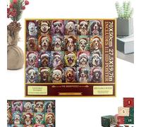 Puzzle Calendrier De L Avent De Noël | 1000 Pièces 24 Jours Décorations de Fêtes 2025 - Casse-Tête Puzzle De Noël Avec Chien Et Chat Pour L'Avent - Pour Bureau Chambre Salon Entraînement Cérébral Garç