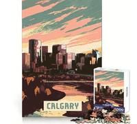 Puzzle Calgary 1000 pièces pour Adolescents Stimule la pensée Critique Un Cadeau de Noël Unique et Original (38x52cm)