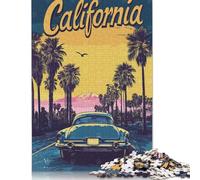 Puzzle California Sunset Drive 1000 pièces pour Adultes (75 x 50 cm)