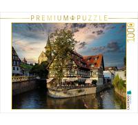 CALVENDO Puzzle Alte Zimmerei an der Agnesbrücke in Esslingen a.N. 1000 Teile Puzzle quer 1000 Pieces 64 x 48 cm from Peter Huschka