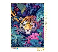 CALVENDO Puzzle Jungle Animals Pop Art | 1000 pieces, finished size 25.2 × 18.9