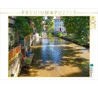 Puzzle CALVENDO Au bord de la Gera, à Erfurt | 1000 pièces, format assemblé 64 ×
