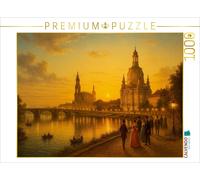 Puzzle CALVENDO Au bord de l'Elbe - le pont Augustusbrücke, l'église Hofkirche e