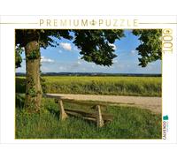 CALVENDO Puzzle Banc avec Vue sur Moosburg 1000 Pieces 64 x 48 cm from Brigitte Deus-Neumann