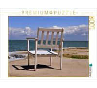 Puzzle CALVENDO Banc de détente avec vue sur la mer | 1000 pièces, format assemb