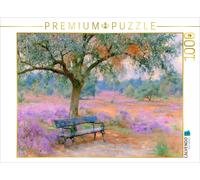 Puzzle CALVENDO Banc de repos dans la lande | 1000 pièces, format assemblé 64 ×