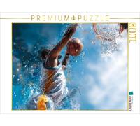 Puzzle CALVENDO Basketteur en train de sauter vers le panier. Motif sportif dyna