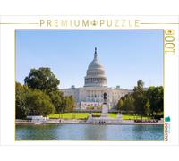 Puzzle CALVENDO Bassin réfléchissant, Grant Memorial et US-Kapitol - Washington,