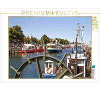 Puzzle · Bateaux de pêche et Bateaux à passagers sur l'Alten Strom à | Warnemünde · L'Alte Strom à Warnemünde · 1000 pièces · Format assemblé 64 × 48 cm · CALVENDO Puzzle