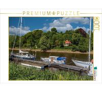 Puzzle · Bateaux de Plaisance sur Les rives de la Lesum à St. Magnus | 1000 pièces · Format assemblé 64 × 48 cm · CALVENDO Puzzle