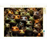 Puzzle CALVENDO Beaucoup de grenouilles sur une seule photo | 1000 pièces, forma