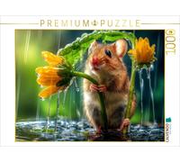 Puzzle CALVENDO Beaucoup de pluie pour une fleur si délicate | 1000 pièces, form