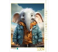 Puzzle CALVENDO Benno l'éléphant | 1000 pièces, format assemblé 64 × 48 cm | Puz