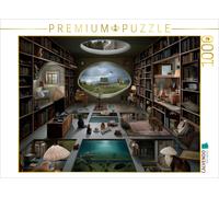 Puzzle CALVENDO Bibliothèque des mondes | 1000 pièces, format assemblé 64 × 48 c