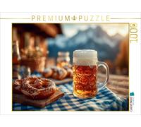 Puzzle CALVENDO Bière et bretzel - le mai des hommes comme il se doit | 1000 piè