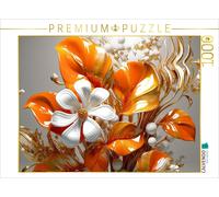 Puzzle CALVENDO Bouquet de feuilles et de fleurs comme en porcelaine | 1000 pièc