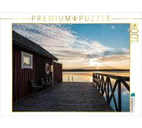 CALVENDO Puzzle Cabane en Bois au Lever du Soleil 1000 Pieces 64 x 48 cm from Rico Ködder