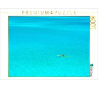 CALVENDO Puzzle Kanu in der Lagune Von Bora Bora 1000 Teile Puzzle quer 1000 Pieces 64 x 48 cm from iPics Photography