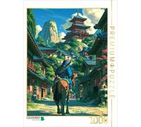 Puzzle CALVENDO Cavaliers sur la route | 1000 pièces, format assemblé 64 × 48 cm