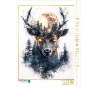 Puzzle CALVENDO Cerf | 1000 pièces, format assemblé 64 × 48 cm | Puzzle photo po