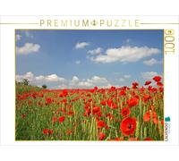CALVENDO Puzzle Mohnblumenfeld 1000 Teile Puzzle quer 1000 Pieces 64 x 48 cm from SchnelleWelten