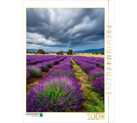 Puzzle CALVENDO Champs de lavande sous un ciel spectaculaire | 1000 pièces, form